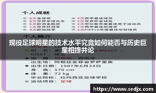 现役足球明星的技术水平究竟如何能否与历史巨星相提并论